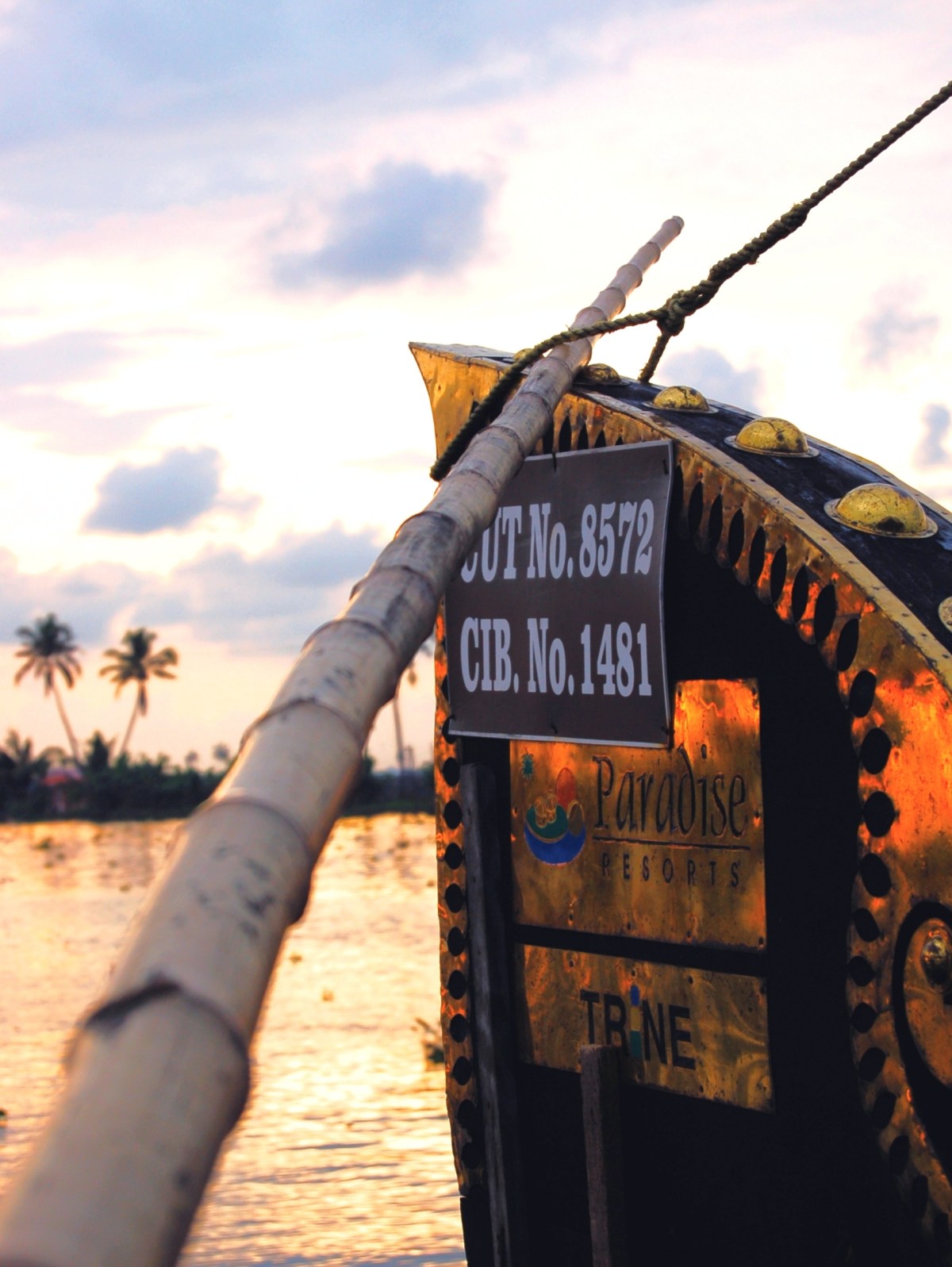 Houseboat in Kerala, India