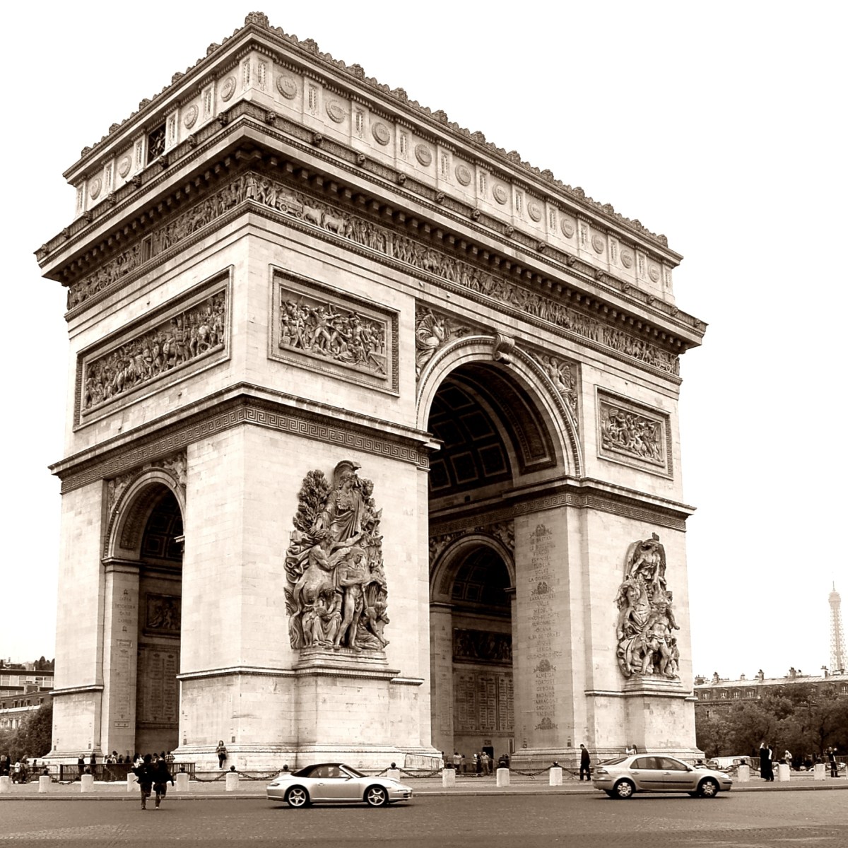 Arc de Triumphe in Paris, France