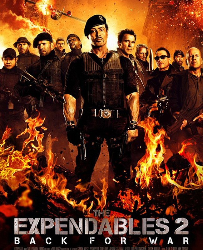 THE EXPENDABLES 2 movie poster.