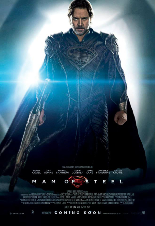 Russell Crowe is surprisingly awesome in MAN OF STEEL. Who knew?