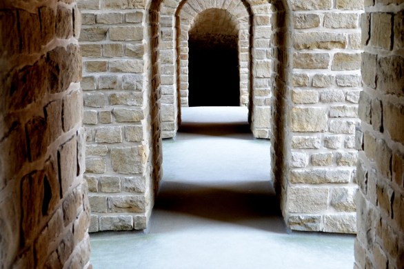 Tunnel below a castle in Luxembourg. Photo by Guy Bergstrom.