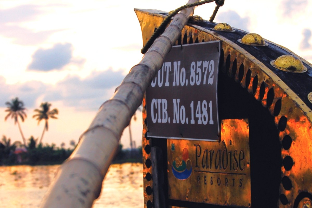 Houseboat in Kerala, India. Photo by Guy Bergstrom.
