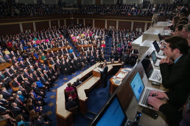 President Barack Obama delivers the State of the Union address in the House Chamber at the U.S. Capitol in Washington, D.C., Jan. 20, 2015. (Official White House Photo By Chuck Kennedy)