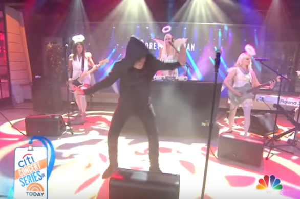 corey feldman dancing and singing